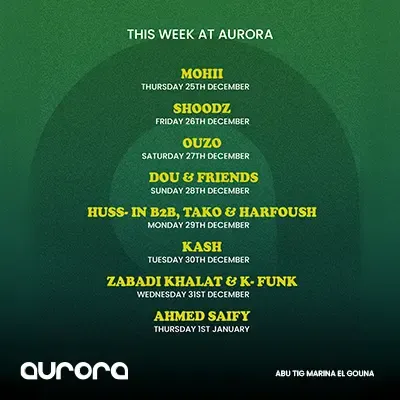 Aurora DJ Week at Abu Tig Marina Event | El Gouna