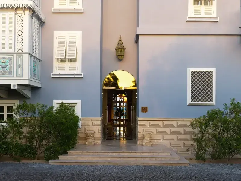 Entrance to La Maison Bleue El Gouna.