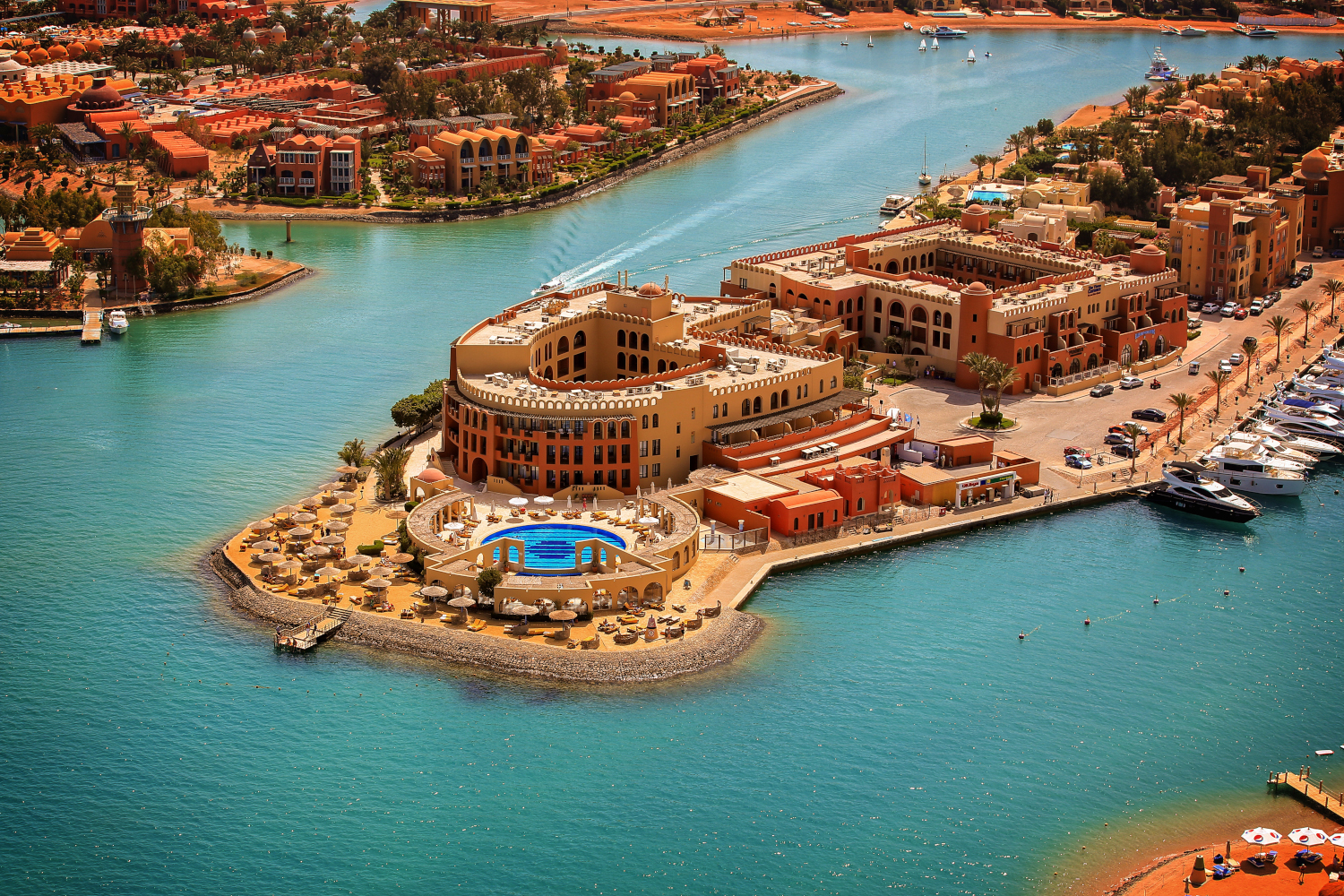 The-Three-Corners-Ocean-View-El-Gouna-Red-Sea- aerial -view